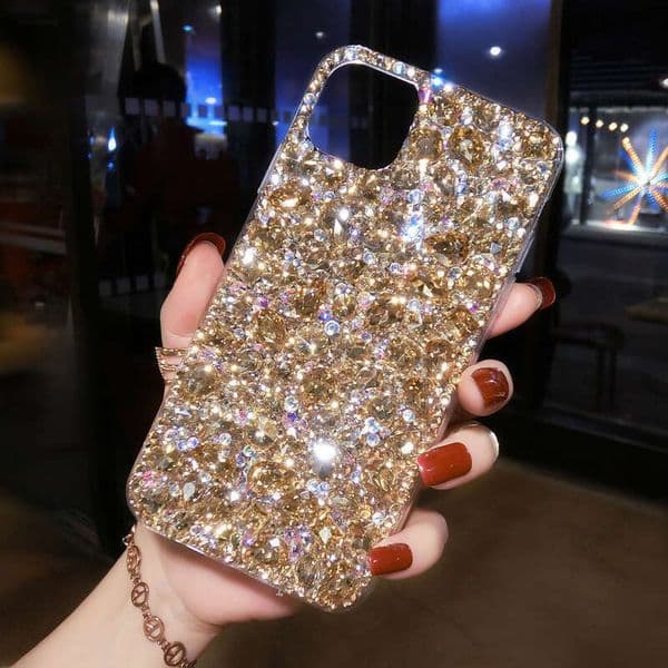 Apple 17ProMax luxury full diamond phone case new model iPhone 15 compatible 13 silicone shockproof 16/14/12