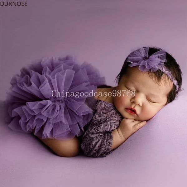 Baby Tutu Dress Newborn Photography Outfit Lace Girl Princess Dress Romper Baby Gifts Photo Shooting Clothing