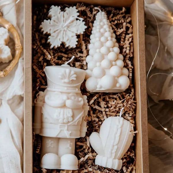 Bestseller Walnut Soldier Scented Candle Silicone Mould 3D Bubble Tree Resin Mold Snowflake Plaster Making Decor DIY Christmas Glove Gifts ddmySat