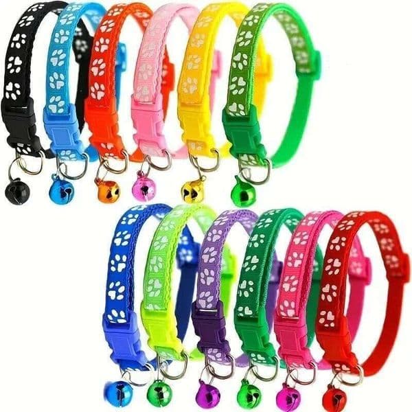 Universal Cat Small and Medium Sized Dog Teddy Adjustable Pet Towing Rope Neck Ring Bell Collar 26H0228