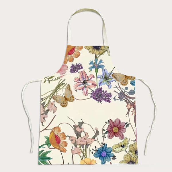 New Brand Series Of Household Waterproof Oil-Resistant Printed Aprons, Sleeveless Stylish Home Coveralls For The Kitchen B5