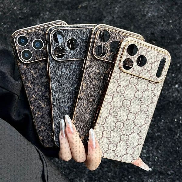 Designer Phone Case for iPhone 17 16 15 Pro Max Leather, Luxury iPhone Case Wallet 14 Plus 13 12 Pro for Women Men Excellent Grip Shockproof Ultra Slim with Card Holder