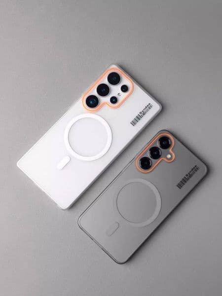 gumi magnetic frosted matte acrylic phone case antifingerprint shockabsorbent fullbody protection for s25 ultra s24 w25 series