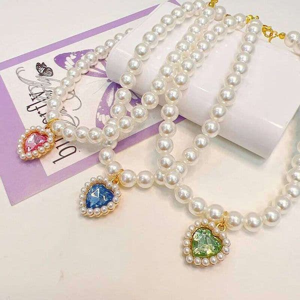 Adjustable Pet Pearl Necklace Accessories for Cats Gotas Animals Fashion Rhinestones Sphynx Cat Collar Kitten Dog collier chat 26H0228