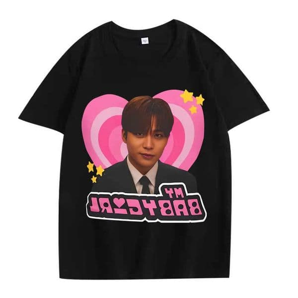 Ateez Jongho Crazy Form Smirk Y2k T Shirt men women Oversized 100 Cotton Hot sale short sve Summer TOP Unisex tops D260601