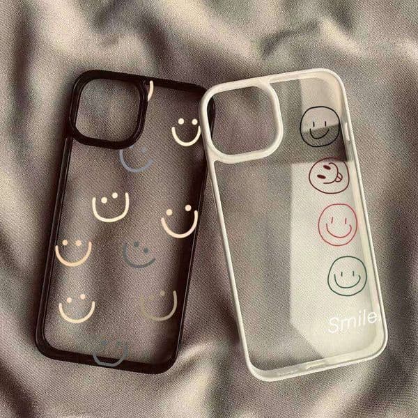 Lucky Side Smiling Face Phone Case For Samsung Galaxy S23 Ultra S24 Plus S25 FE A06 A16 A54 A35 A15 A55 A52 A34 5G Cover
