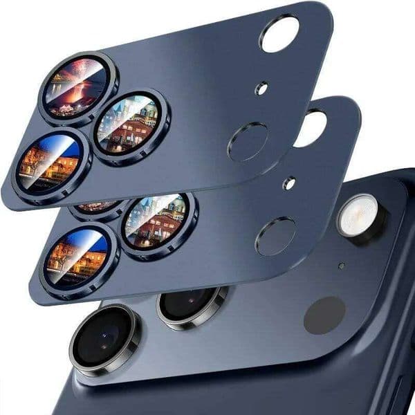 1-2PCS HD Aluminum Alloy Metal Lens Protector Film For IPhone 17 Pro Max Tempered Glass Camera Full Coverage Phone Accessories