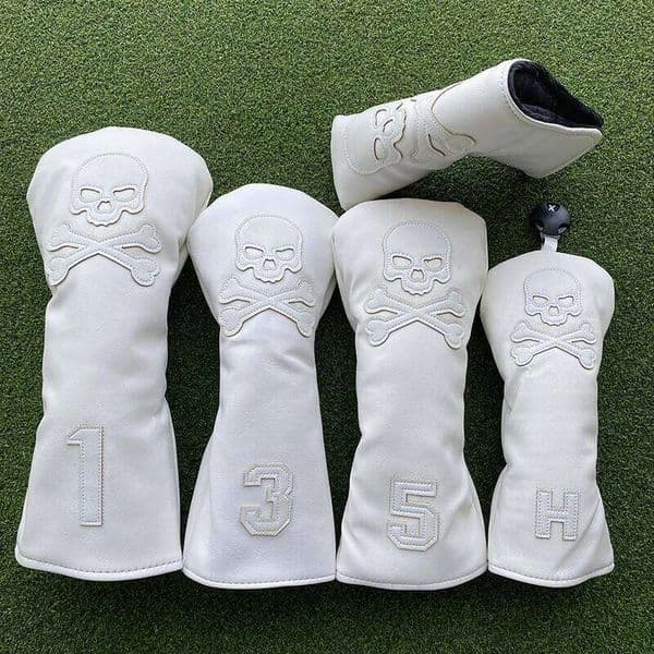 shaft fairway wood cover Golf club head Protective Cover Skull 26L0601