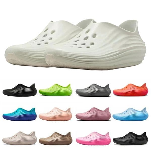 Shoes React x Rejuve n8 Desig ner San dals S ummer Slides P latform Slippe rs Tr iple Black L ight Orewo od Bro wn Green Strike Men Wo men R ejuven 8 Spo
