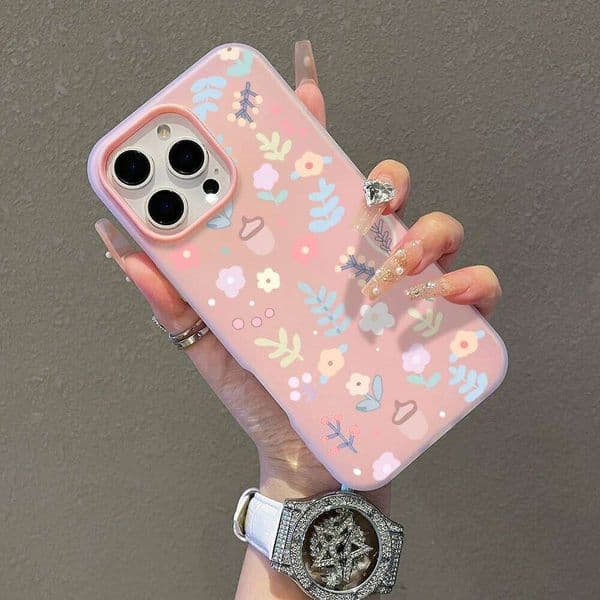 Fresh Floral And Grass Design Jelly Phone Case For Samsung Galaxy S26 Ultra S25 S24 S23 S22 Plus FE A56 A55 A54 A53 A36 Cover