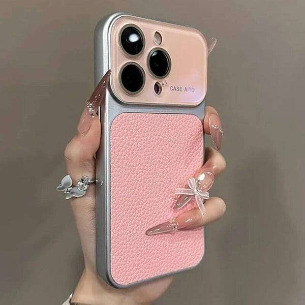 Luxury Litchi Grain Leather Matte Phone Case For iPhone 11 12 13 14 15 16 17 Pro Max Plus Air Bumper Back Cases Cover W260601