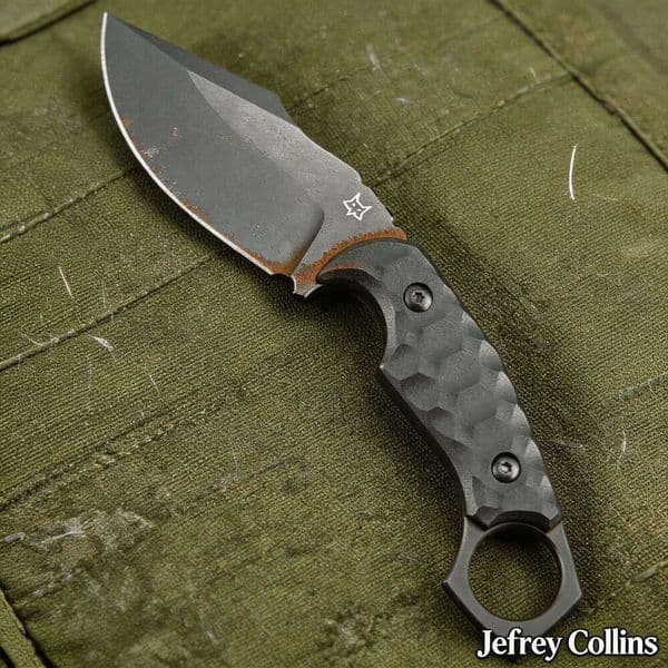 Jefrey Collins Cross-border bestseller Fox 633 outdoor survival straight with integrated K sheath, tactical knife, high hardness, sharp pocket knife