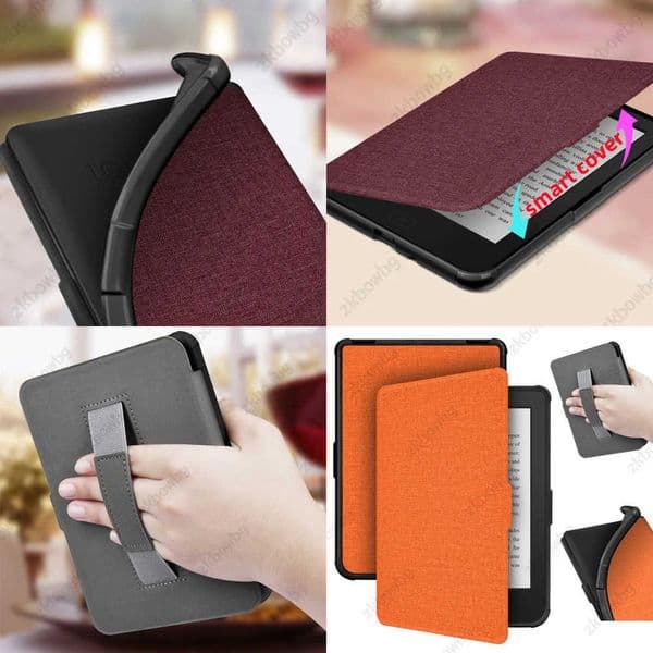 PU Leather Case for Tolino Vision 1/2/3/4 HD Ebook Reader Protective Cover for Tolino Shine 3/4 Shine4 with Hand Strap Cases X260529