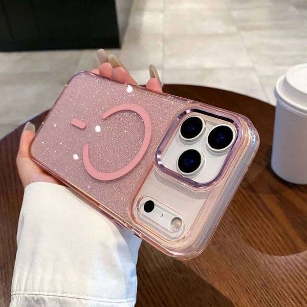 High Quality Anti yellowing Stardust Glitter TPU+PC Case For IPhone 17 Air Pro Max Magnetic Anti-Scratch Clear Protection Cover