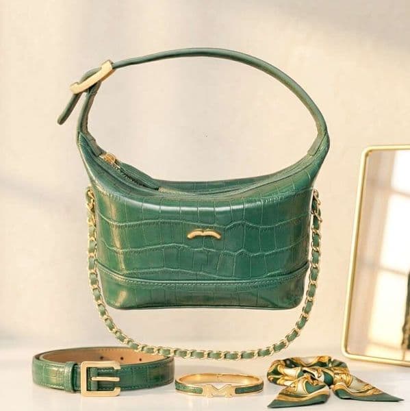 Fashion Lunch Box Designer Bag cc Underarm Handbag suede diamond quilted Womens Luxury armpit Bag Crocodile pattern Leather Hobo Tote Crossbody Shoulder Chain Bag