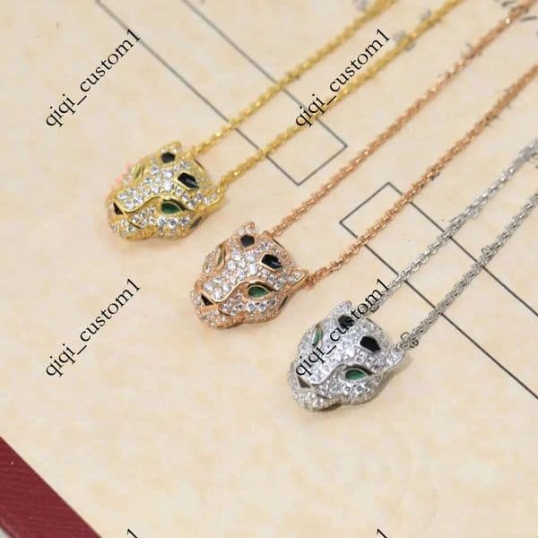 Desginer Leopard Necklace with Gold Plated Love Men Women Pendant Necklaces Luxury Jewelry Gifts 7