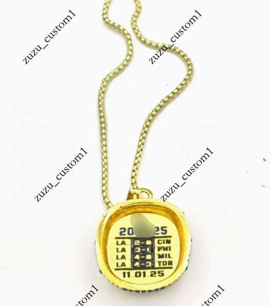 2025 2026 Baseball World Series Team Champions Championship Pendant Necklace With Chain Sport Souvenir Men Fan Gift wholesale9