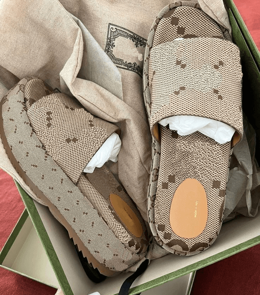 Designer fashion slippers Sandals sliders embroidered canvas Flat Mules Platform Embroidered Linen High Heel Sandal platform Shoes Eur 35-45 666