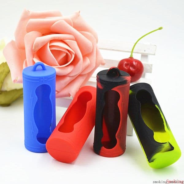 26650 Battery Cover Box Silicone Protective Case Colorful Soft Rubber Skin Protector Holder For 26650 li-ion Batteries