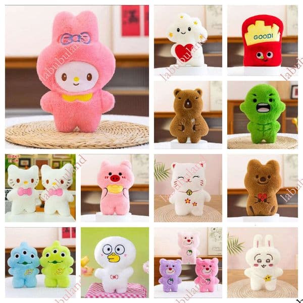 Two-Piece Series Wholesale 8inch Night Market Stall Plush Toys Gift Vending Machine Dolls