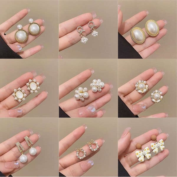 Designer Jewelry Luxury Jewelry S925 Silver Needle Vintage French Pearl Earrings For Women, Elegant And Sophisticated Niche Earrings, Popular Korean