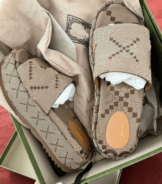 Designer fashion slippers Sandals sliders embroidered canvas Flat Mules Platform Embroidered Linen High Heel Sandal platform Shoes Eur 35-45 123