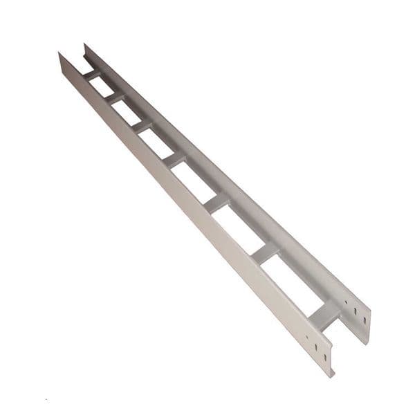 Sprayed-painted galvanized trays, various metal cable trays available, with optional supports and elevated steel ladder-type structures