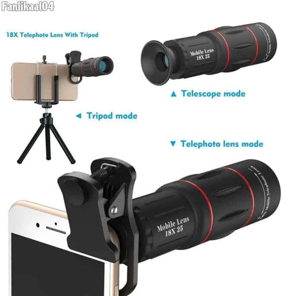 18/28/36X Mobile Clip-On Zoom HD Telescope Universal Phone Camera Telephoto Lens for Smartphone