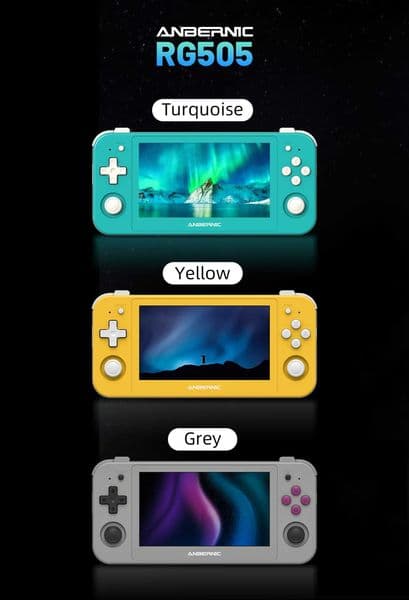 Android ANBERNIC RG505 Handheld Game Console 12 System Unisoc Tiger T618 495-INCH OLED With Hall Joyctick OTA Update GiftJ260603
