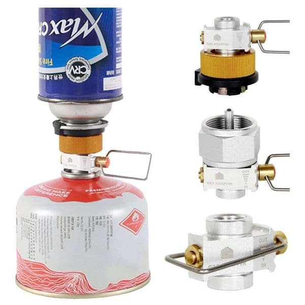 Convertor Shifter Wear Resistant Flat Tank Conversion Gas Canister Refill Adapter for Outdoor Backpacking