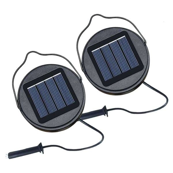 Replacement Light Tops 2 Pieces Waterproof Lamp Part 8.5cm Solar Lantern Top for Outdoor Garden Pathway Patio Yard Porch
