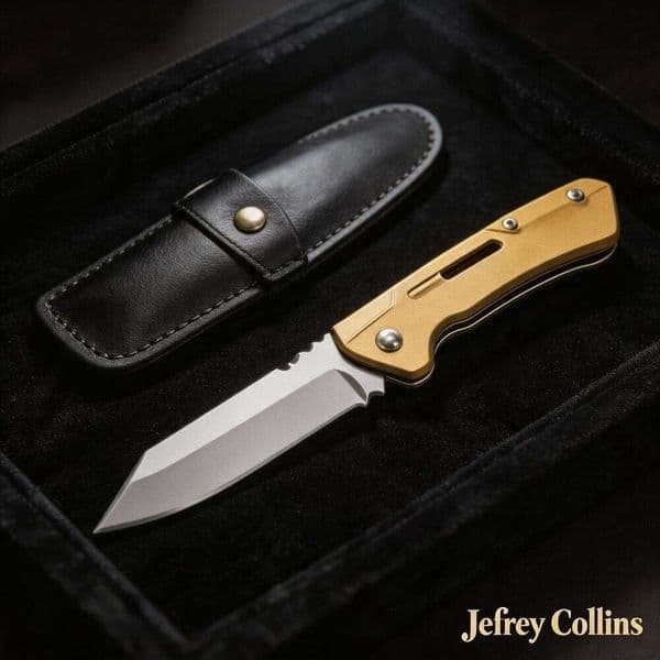 Jefrey Collins Cross-border best-selling outdoor all-steel high-hardness stainless steel folding mini portable fruit knife, camping knife