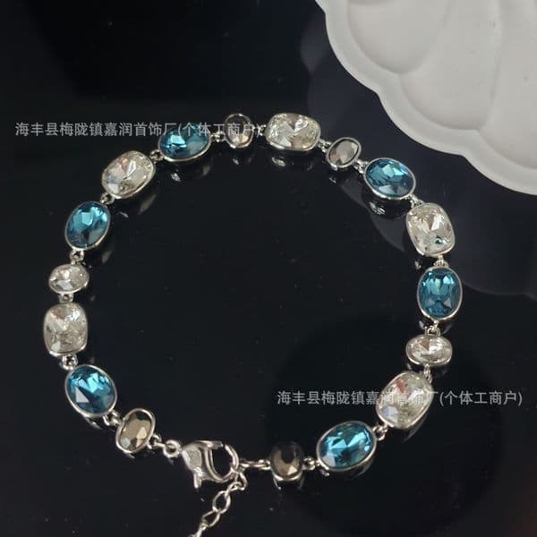 Swan Jewelry Designer Swarovskinecklace Swarovskilieds Swarovskiity Luxury Bracelet For Woman Men Luxe Bangle Large Crystal Rose Gold Colorful Candy Bracelet