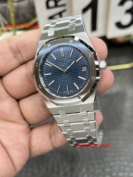 designer fashion Calibre7121 classic ultrathin luxury men fashion oak 16202 watch 39mm movement zf steel titanium movet fb5