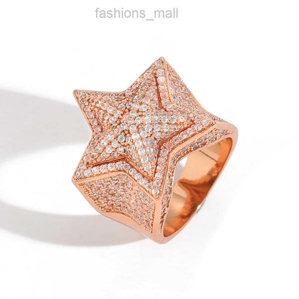 fashion designer explosive ring moissanite jewelry creative High quality ring light luxury high sense niche simple ring plated gold couple ring