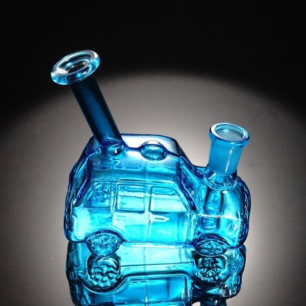 4 Inches Car Design Glass Bubbler Water Pipe Mini Glass Bongs Coming With Herb Glass Bowls or Oil Burner Pipe