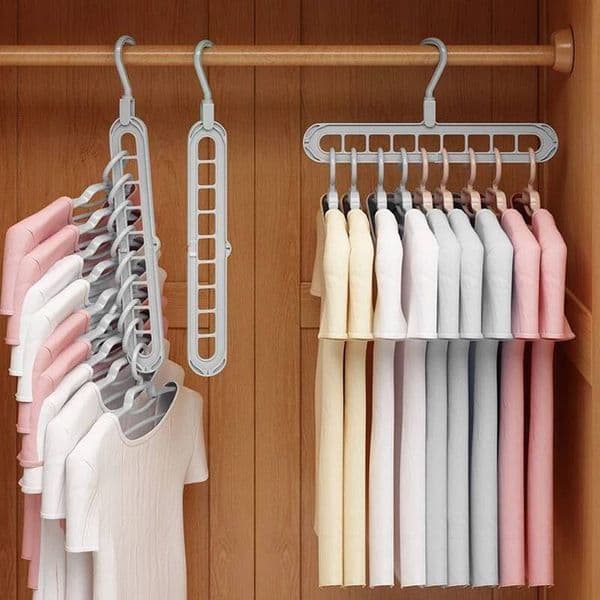 Magic Multi-port Support hangers for Drying Rack Multifunction Plastic Clothes rack drying hanger Storage Hangers ddmynov