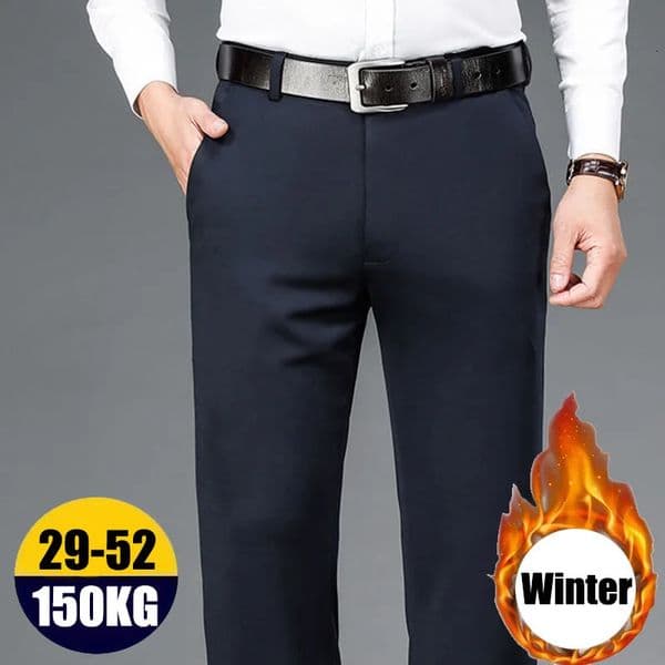 10XL Oversize Men Business Pants Winter Mens Trousers Man Casual Formal Tailoring Clothes Social Suit Clothing Slacks PantsMens 260605