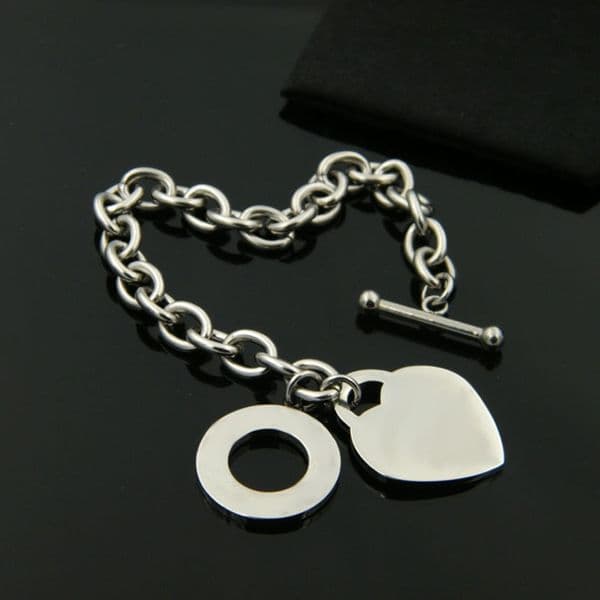 Classic Heart-shaped Bracelet Luxury Designer Chain Bracelets for Men Women OT Buckle Stainless Steel Couple Bracelet Premium Quality Non-Fading