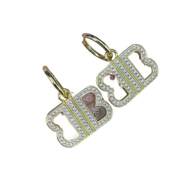 Fashion Brass Designer Earrings Crystal Rhinestone Pearl Earrings Elegance Wedding Party Jewelry Accessories