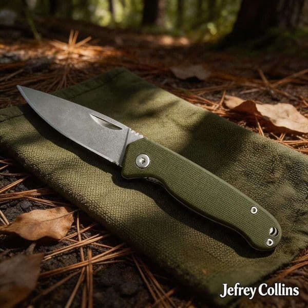 Jefrey Collins Directly from the manufacturer, outdoor portable EDC G10 pocket knife, high-hardness stainless steel folding knife