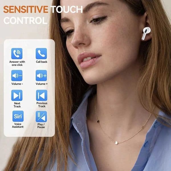 TWS Pro UEESFIT 5 Wireless Earphones Headphones ANC Noise Reduction Earbuds HiFi Sound Low Latency for IPhone Android Z260606