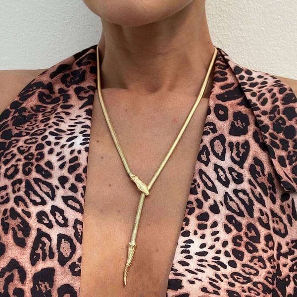 Ingemark Unique Smooth Twisted Snake Chain Necklace for Women 2025 New Fashion Temperament Cross Link Choker Wed Neck Jewelry