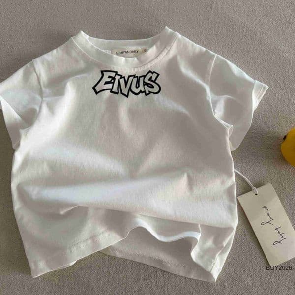 2026 Designer Childrens cotton short-sleeved summer boys and girls alphabet casual base shirts Baby foreign style loose T-shirts