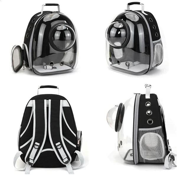 Pet Cat Carrying Bag Space Pet Backpacks Breathable Portable Transparent Backpack Puppy Dog Transport Space Capsule Bags 260605