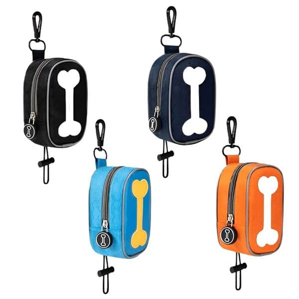 Fashion Dog Poop Bag Holder Durable Large Capacity Fits Any Leash Pet Training Pouch Dispenser