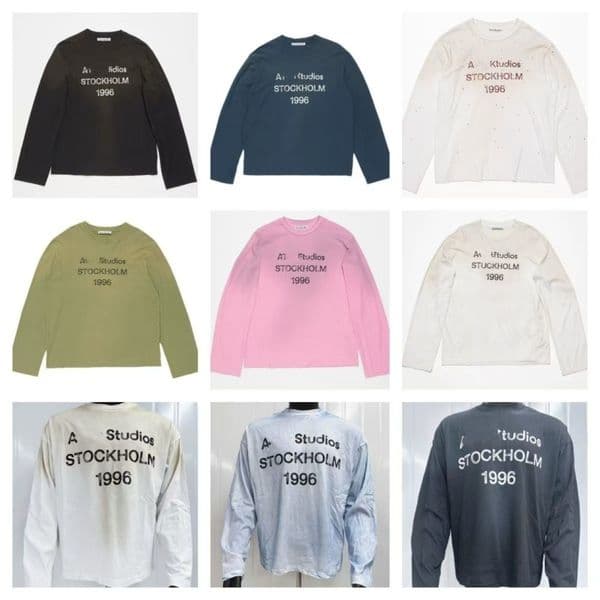 Europe Oversize Letter Print Washed Vintage Tee Long Sleeve Muddy T shirt Casual Fashion Skateboard Men Women Graphic Ripped T-shirt