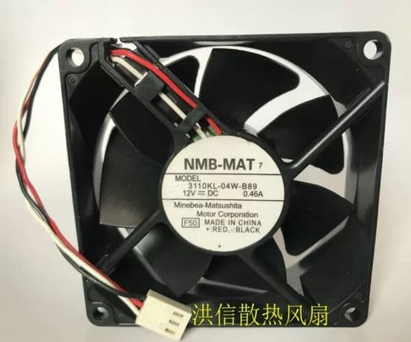Free shipping original 8025 3110KL-04W-B80/- B89 DC12V 0.46A 8cm axial flow cooling fan