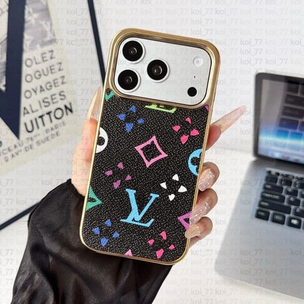 Fashion Leather PU Cell Phone Cases Designers phone case For 17promax 13 14 15 16 pro Soft Case High Qualiry Real Cover Protective shell Protector with card pack 2026