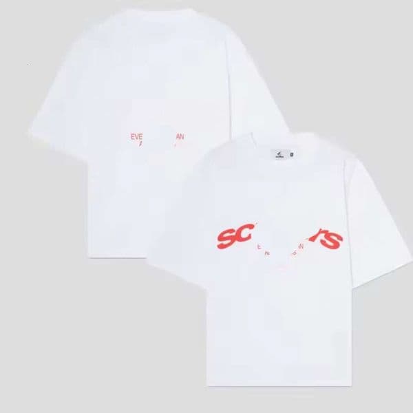 Scuffer Shirts Designer Men's High Street Round Neck T Shirts Harajuku Logo Shirt Sweatshirt Oversized Loose Casual Streetwear Top Y2k Clothes Shirt Ff3